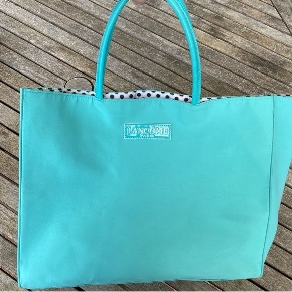 Lancome Tote Bag Blue Turquoise - Picture 2 of 9